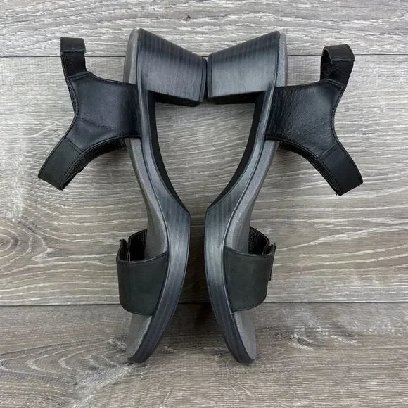 Naot Intact Women’s Sz 9/EU 40 Black Velvet Nubuck Dual Hook & Loop Sandals - Picture 9 of 11
